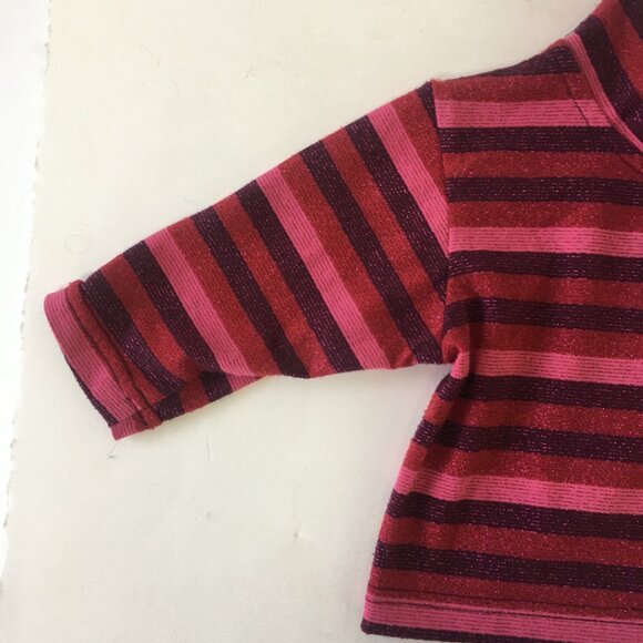 Please Mum Girls Baby Sz 6 Months Sparkle Red Pink Shirt Stripe Vancouver Canada - Picture 3 of 13